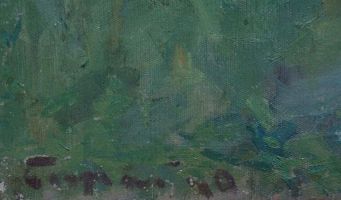 Oil painting In the garden Bozhiy Svyatoslav Mikhailovich - 6