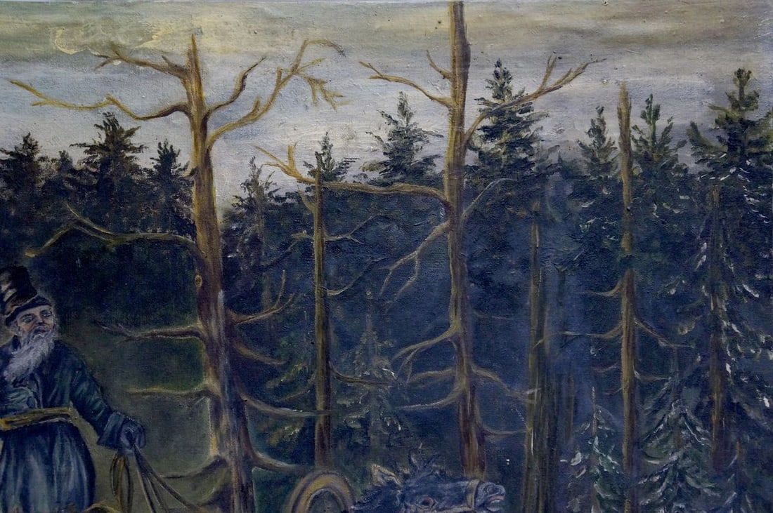 Oil painting On the hunt - 4