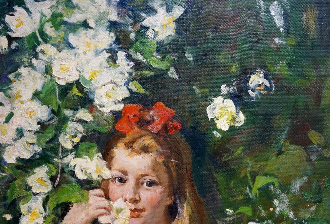 Oil painting Portrait of a girl Lomakin Mikhail Olegovich - 4