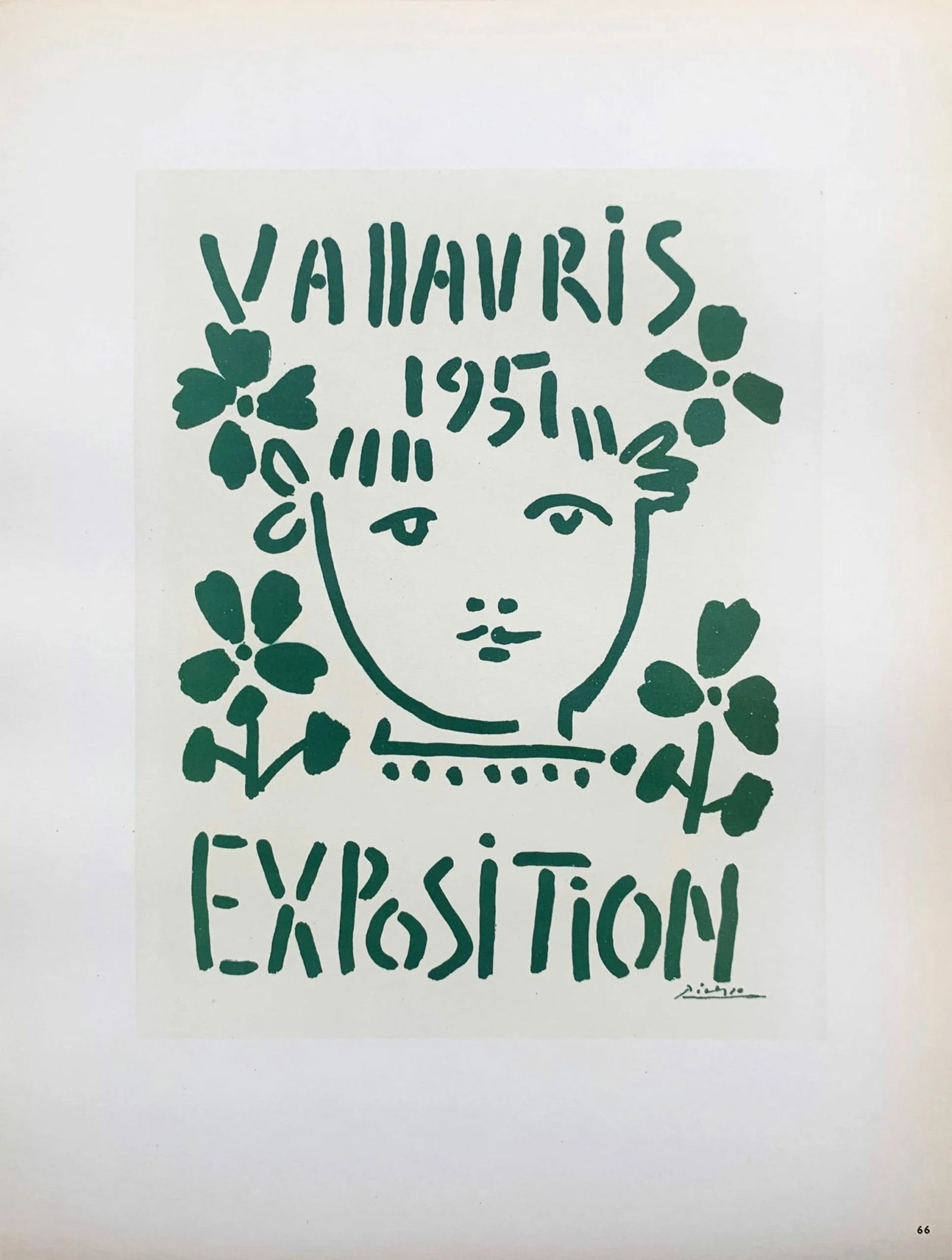 Picasso Lithograph 66 Expo Vallauris 1951 Art in posters - 2