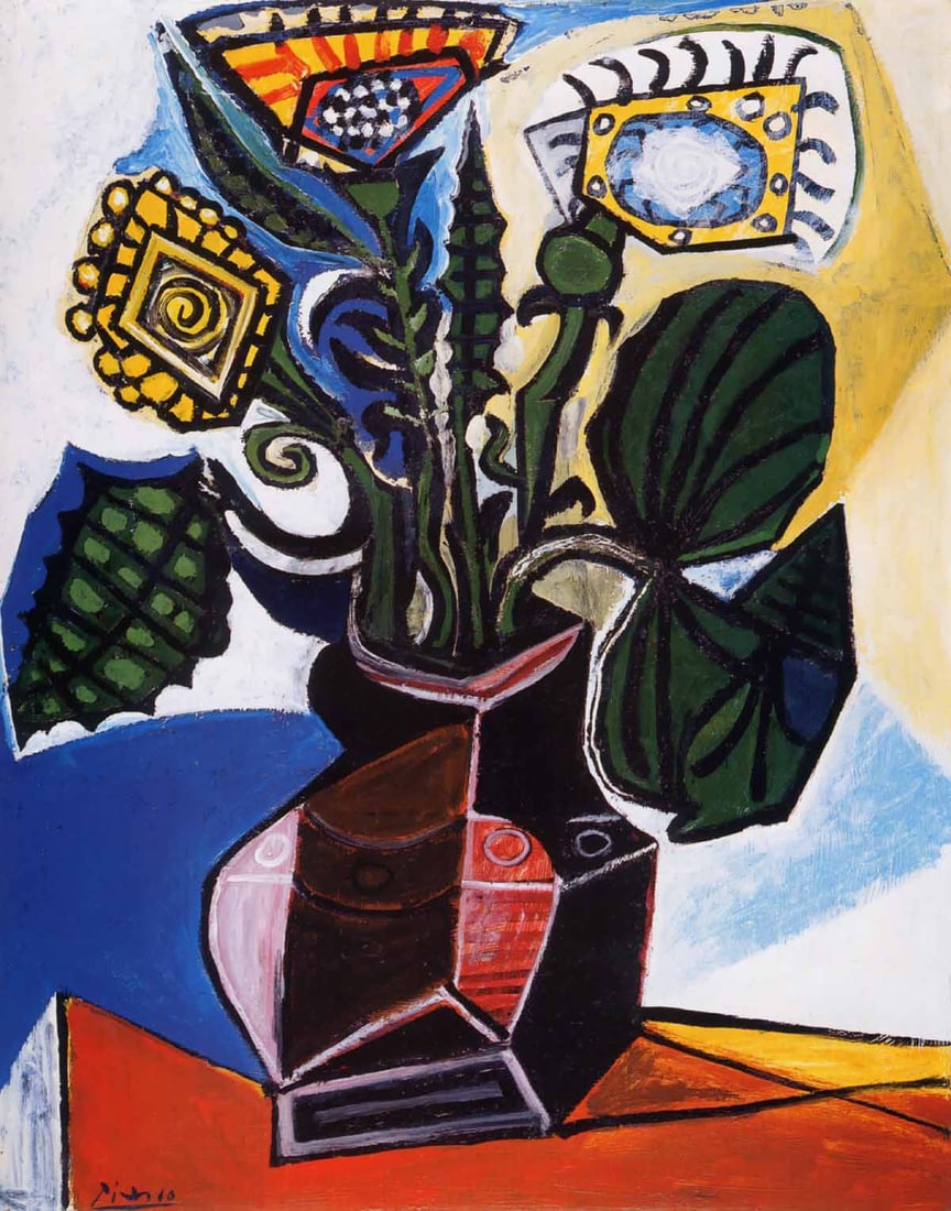 Picasso Le bouquet Giclee Numbered Edition: Title: Picasso Le bouquet Giclee Numbered Edition Description: Title: Le bouquet Medium: Giclee Marks: L.E numbered Paper size: watercolor paper 19 x 13 inch Printed: 2002 by Fine Art Museum Condition