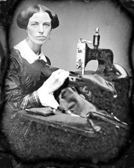 1853, SEAMSTRESS WITH SEWING MACHINE, INVENTED IN 1819 BY ELIAS HOWE, (AFTER DAGUERREOTYPE): Title: 1853, SEAMSTRESS WITH SEWING MACHINE, INVENTED IN 1819 BY ELIAS HOWE, (AFTER DAGUERREOTYPE) Artist/Source: UNKNOWN Original Date: *(See Title) Dimensions: 8X10 / 10X8 ACCORDINGLY Description: |