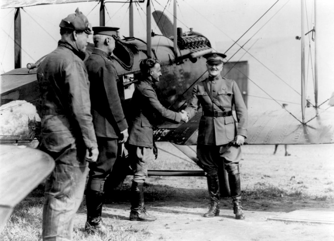 1920, General Pershing And Alaskan Flyers Squadron