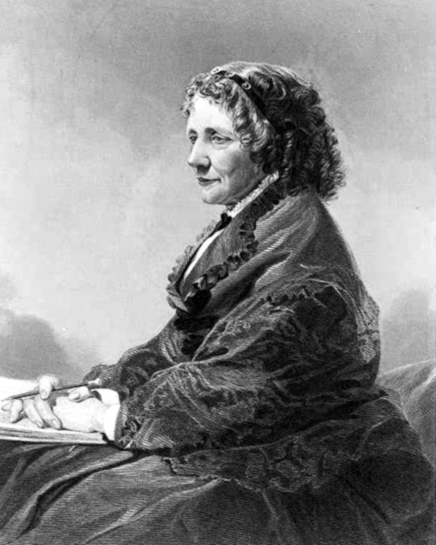 1872, HARRIET BEECHER STOWE, (AFTER WOODBLOCK PRINT), AUTHOR OF THE NOVEL "UNCLE TOM'S CABIN": Title: 1872, HARRIET BEECHER STOWE, (AFTER WOODBLOCK PRINT), AUTHOR OF THE NOVEL "UNCLE TOM'S CABIN" Artist/Source: UNKNOWN Original Date: 1872 Dimensions: 10X8 Description: || UNITED STATES SHIPPING