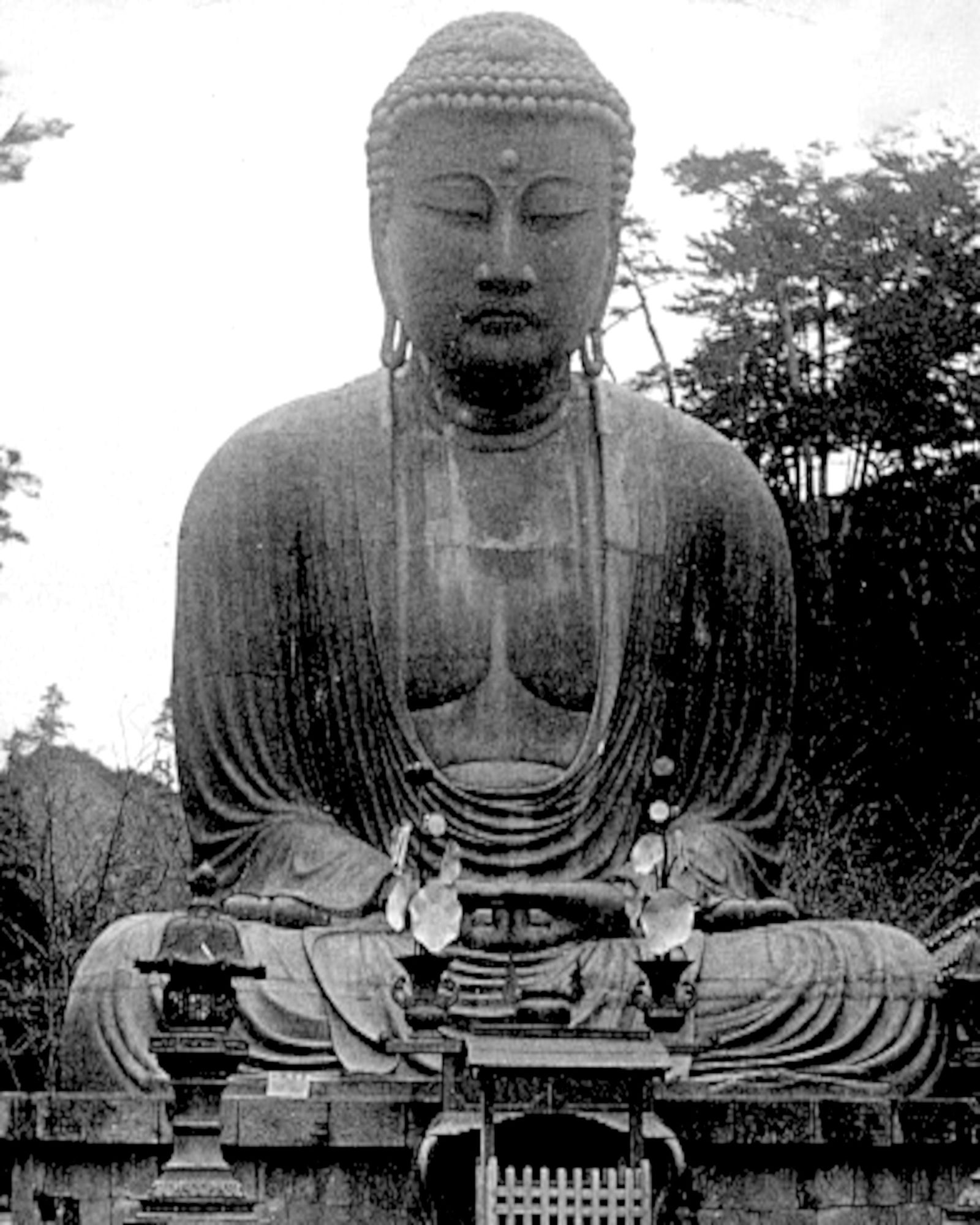 1900, The great Diu Butsu; Kamakura, Japan, American Stereographic Company