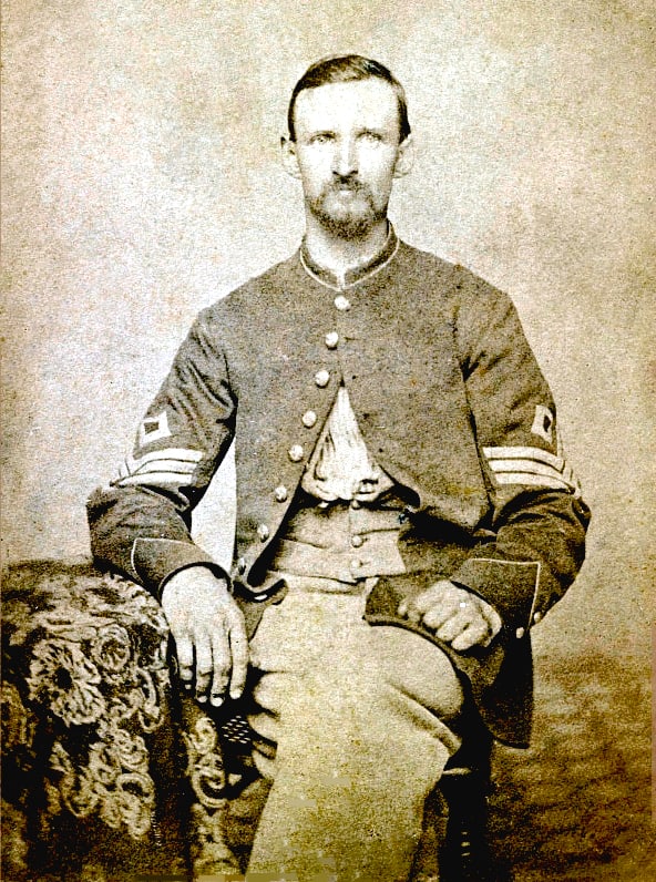 1870, Grand Army of the Republic Medalist & 6th Corps badge Honoree, Sergeant Nicholas G. Wilson.: Title: 1870, Grand Army of the Republic Medalist & 6th Corps badge Honoree, Sergeant Nicholas G. Wilson. Heroic Civil War figure and Superintendent of Soldiers National Cemetery, Gettysburg, Pa.;
