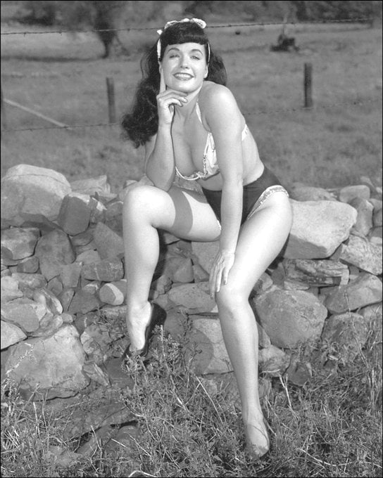 BETTIE PAGE_SCANTILY CLAD IN THE COUNTRY: Title: BETTIE PAGE_SCANTILY CLAD IN THE COUNTRY Artist/Source: UNKNOWN UNKNOWN Dimensions: 8X10 or 10X8 ACCORDINGLY Description: || UNITED STATES SHIPPING ONLY! || This lot is a Dye Based