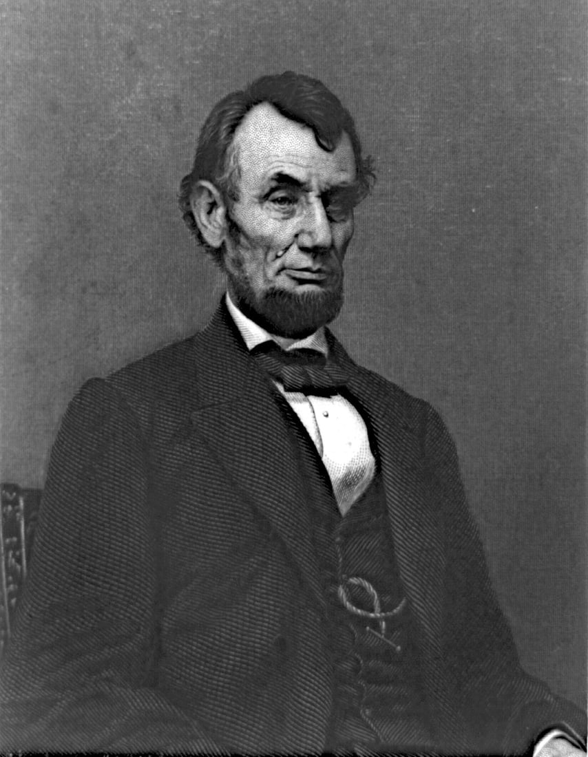 1865, PRESIDENT LINCOLN, BY MATTHEW BRADY (WM. JACKMAN ENGRAVING): Title: 1865, PRESIDENT LINCOLN, BY MATTHEW BRADY (WM. JACKMAN ENGRAVING) Artist/Source: MATTHEW BRADY SEE TITLE Dimensions: 8 X 10 Description: || UNITED STATES SHIPPING ONLY! || This lot is a Dye