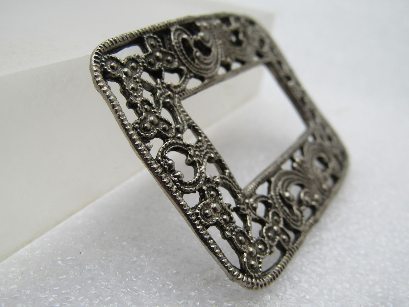 Vintage Shoe/Dress Buckle, Filigree, 1930's-1940's - 3