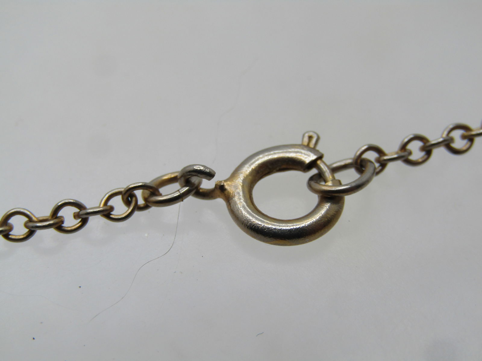 Vintage Bird & Flower Guilloche Necklce, 19", 1970's - 4