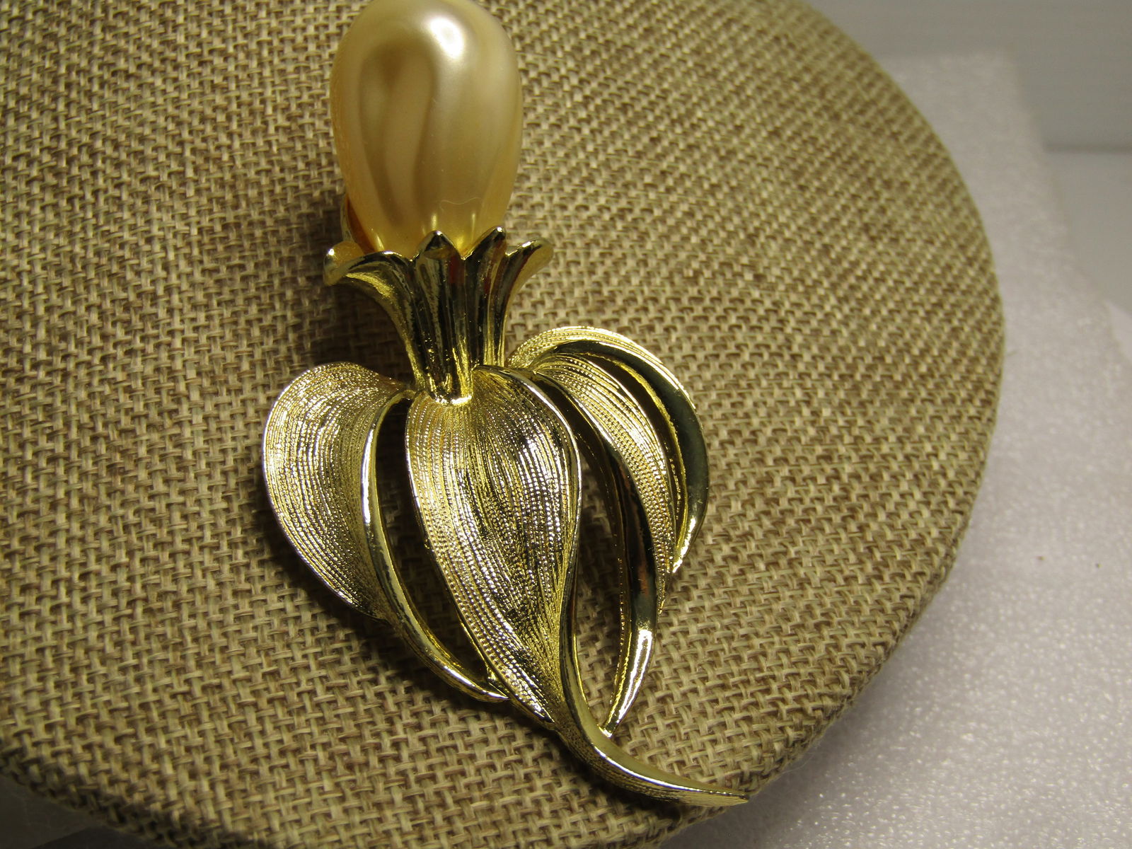 Vintage Faux Pearl Cala Lily Brooch, Sarah Coventry, 1960's - 2