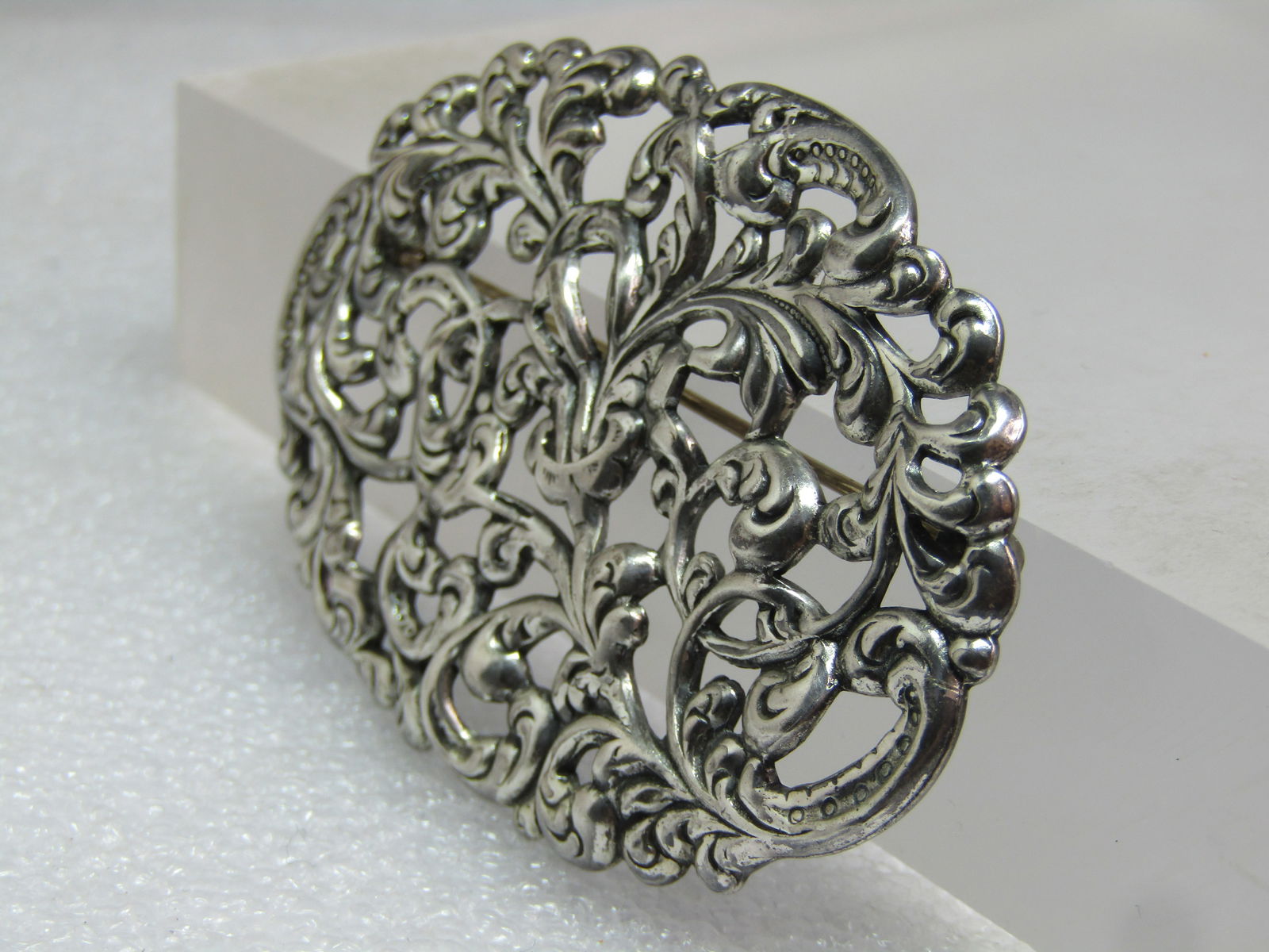 Vintage Sterling Floral Brooch, 1940's-1950's, Signed Michels - 2