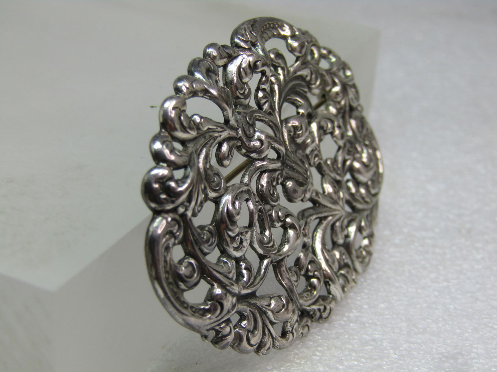 Vintage Sterling Floral Brooch, 1940's-1950's, Signed Michels - 3