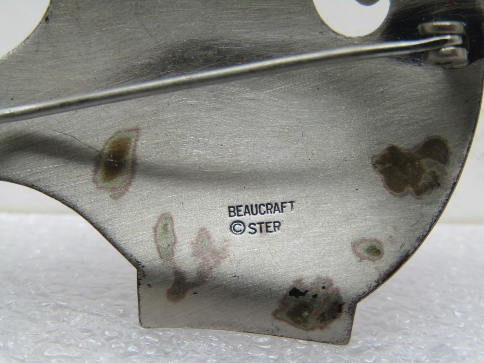 Vintage Sterling Modern Fish/Whale Brooch, Beaucraft, 1960's-1970's - 5