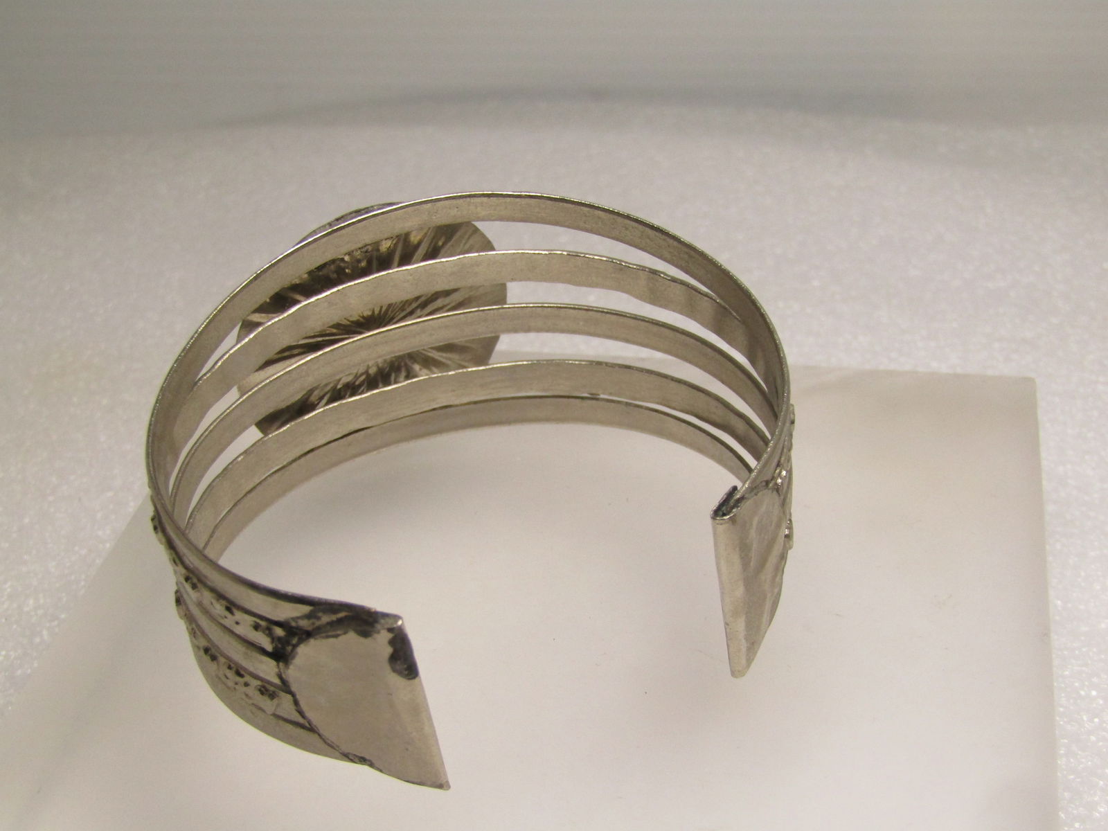 Vintage Egyptian Revival Scarab Cuff Bracelet, 7", 1960's-1970's - 4