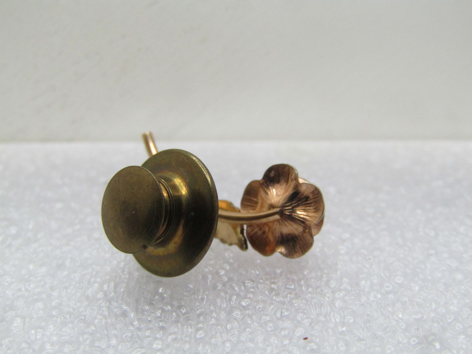 Vintage Three Tone Rose Stick Pin, Tie Tack, 1980's-1990's - 5