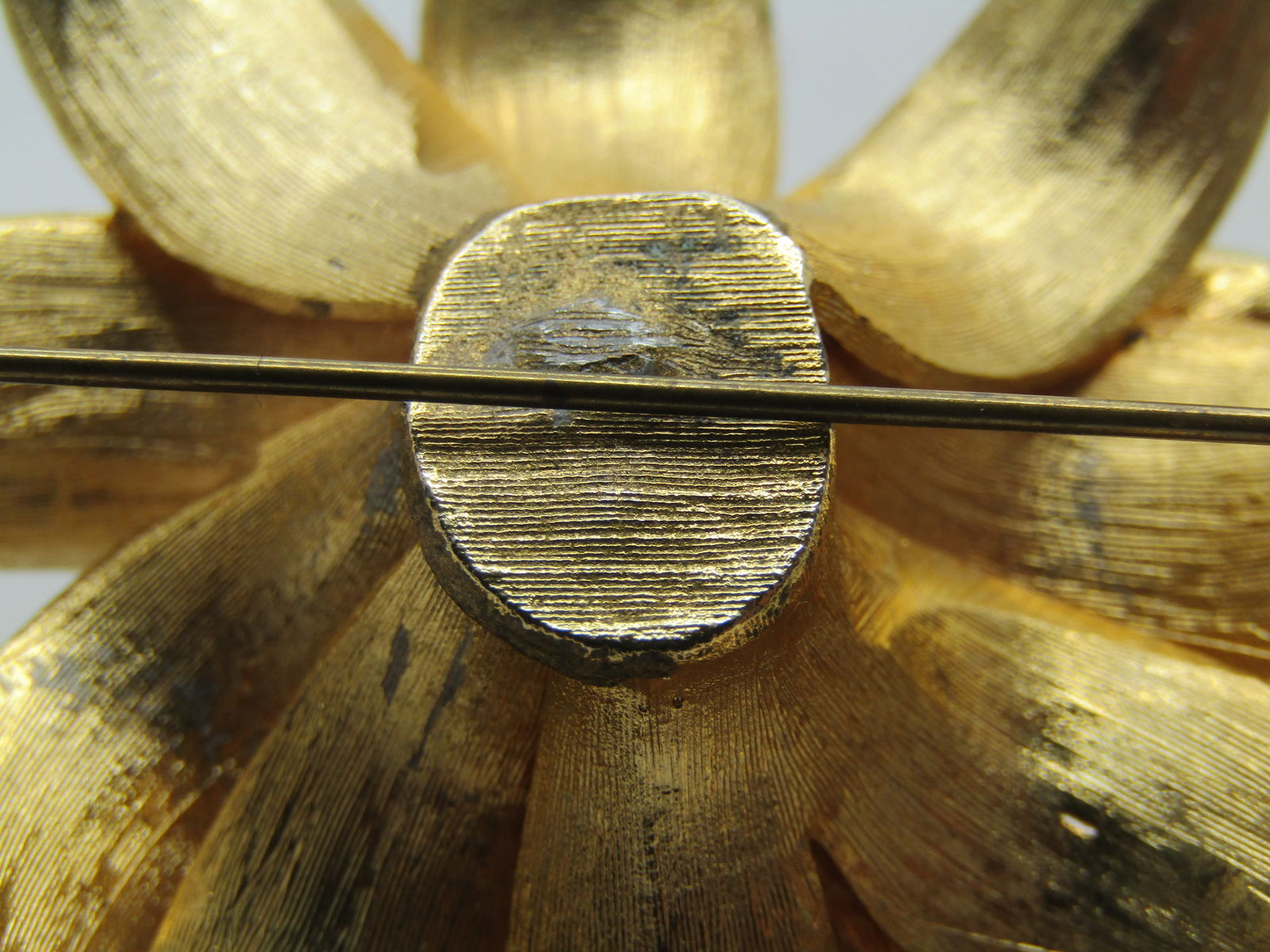 Vintage Floral Blossom Brooch with Foxtail Chain Tassels, 1960's - 5