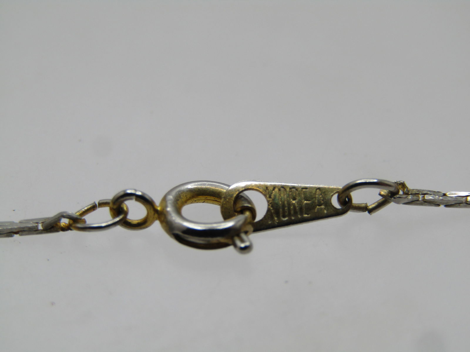 Vintage Gold tone Rustic Blossom Necklace, 16", 1970's - 4