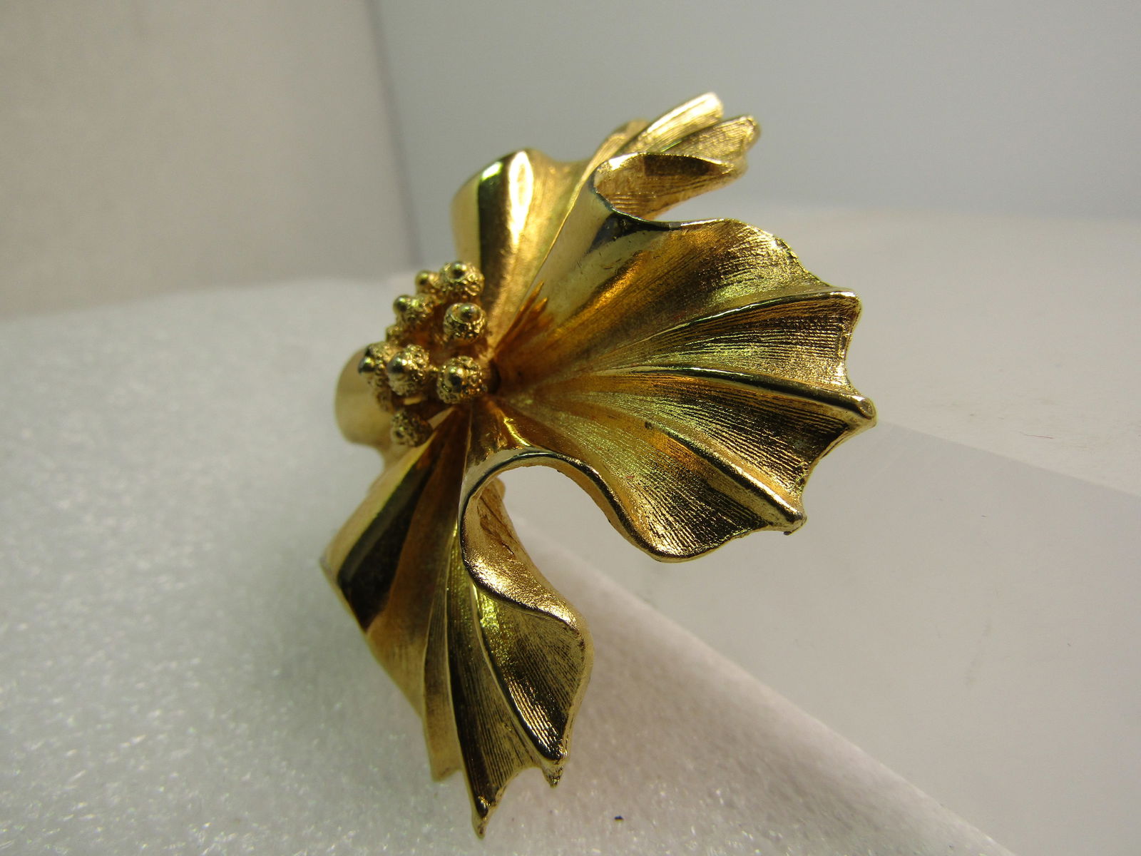 Vintage Floral Domed Brooch, Signed Coro, 2", 1960's - 2