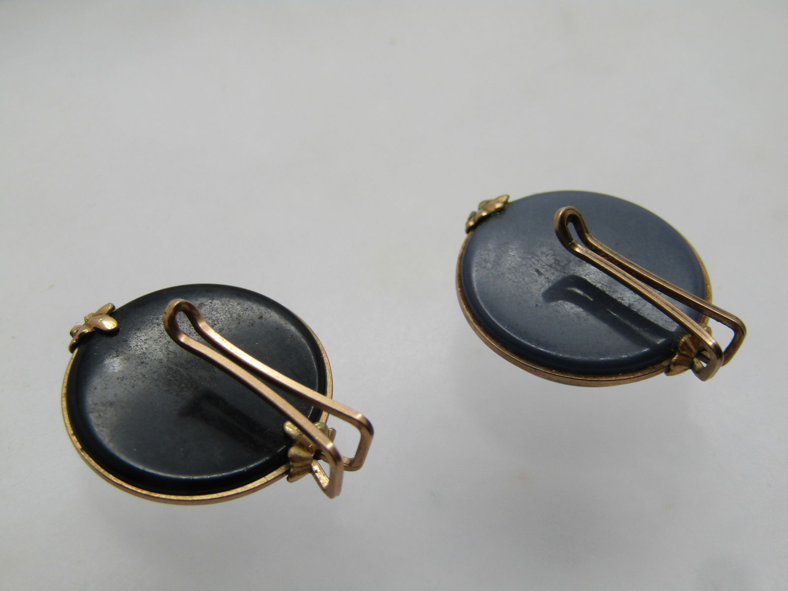 Vintage Red Rose & Rhinestone Brooch, C-Clasp, 1950's-1960's - 4