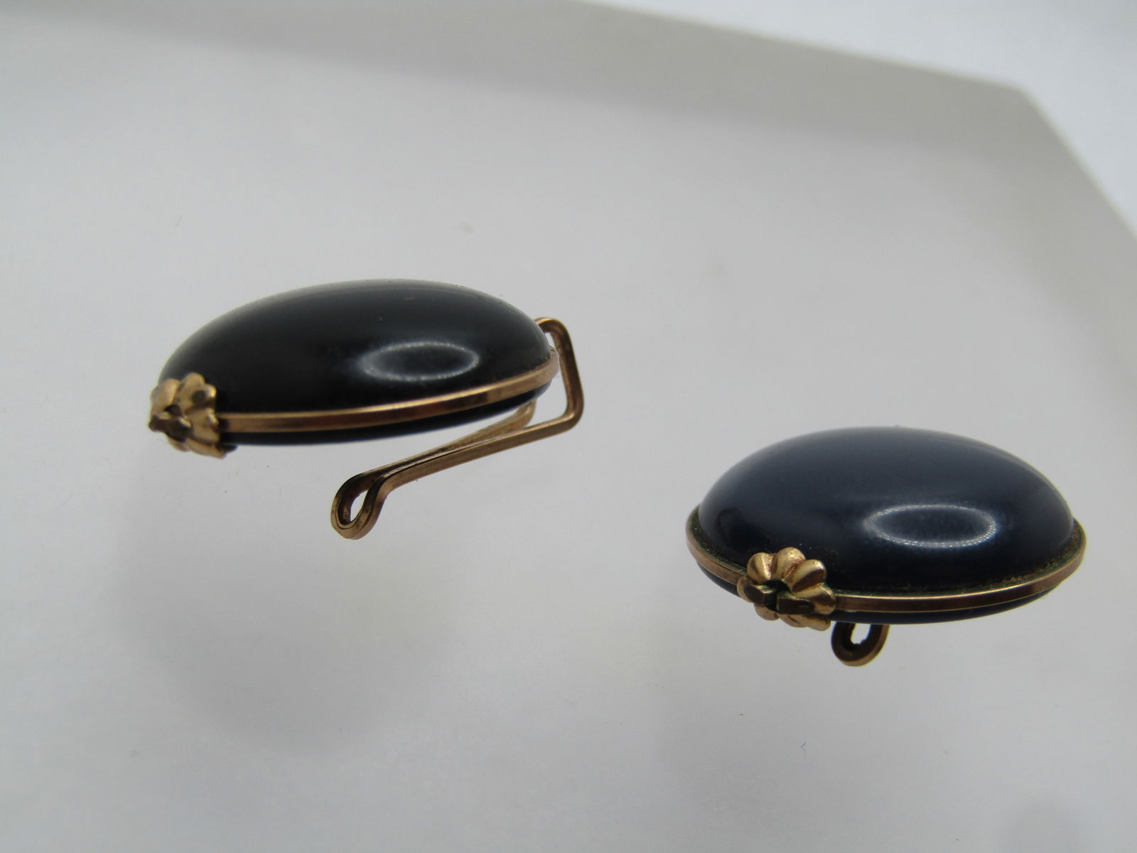 Vintage Red Rose & Rhinestone Brooch, C-Clasp, 1950's-1960's - 6