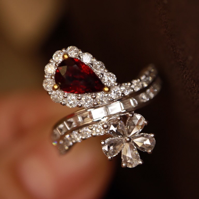 14K GOLD 1.77 CTW NATURAL RUBY & DIAMOND RING - 2