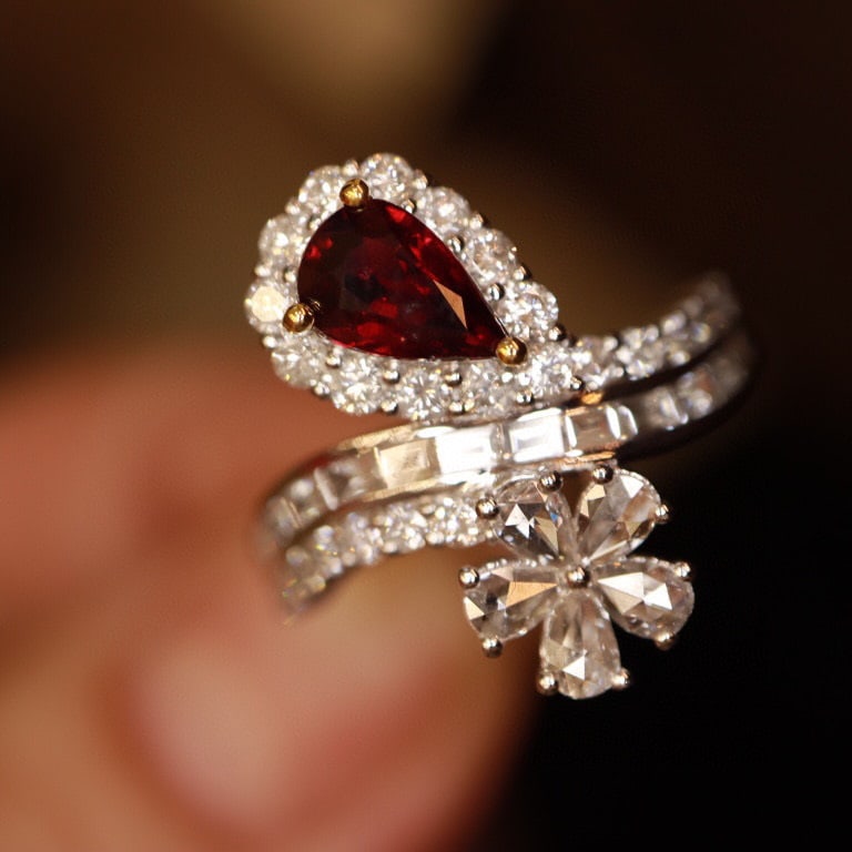 14K GOLD 1.77 CTW NATURAL RUBY & DIAMOND RING - 3