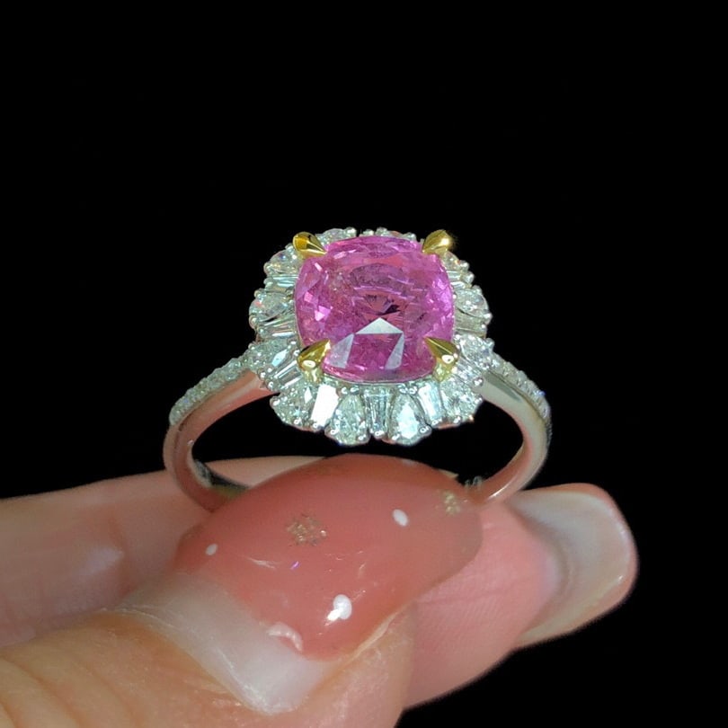 14K GOLD 2.92 CTW NATURAL SAPPHIRE & DIAMOND RING - 4