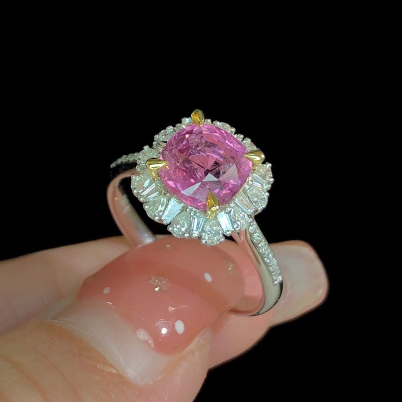 14K GOLD 2.92 CTW NATURAL SAPPHIRE & DIAMOND RING - 5