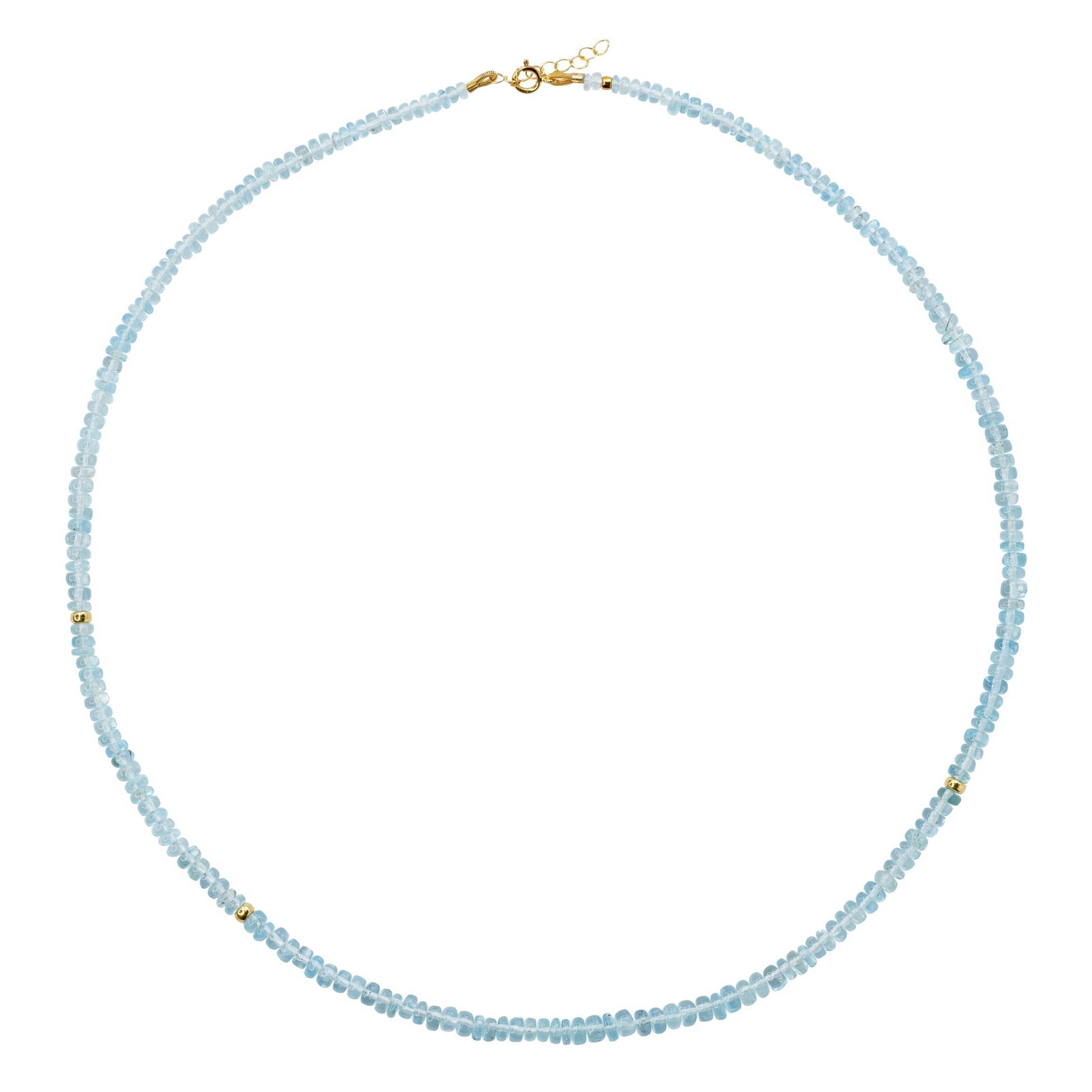 Birthstone March Aquamarine Necklace 18K Gold: Title:Birthstone March Aquamarine Necklace 18K GoldDescription:A whisper of ocean sky, crystallized, the Birthstone March Aquamarine Necklace captures the serene beauty of tranquil waters in