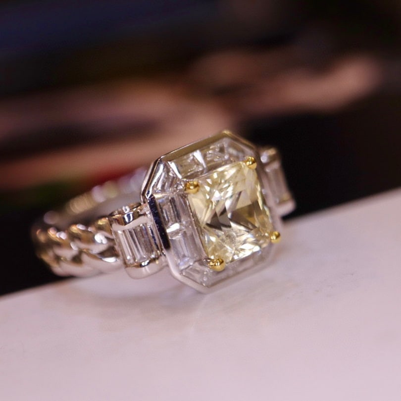 14K GOLD 2.12 CTW NATURAL SAPPHIRE & DIAMOND RING - 3