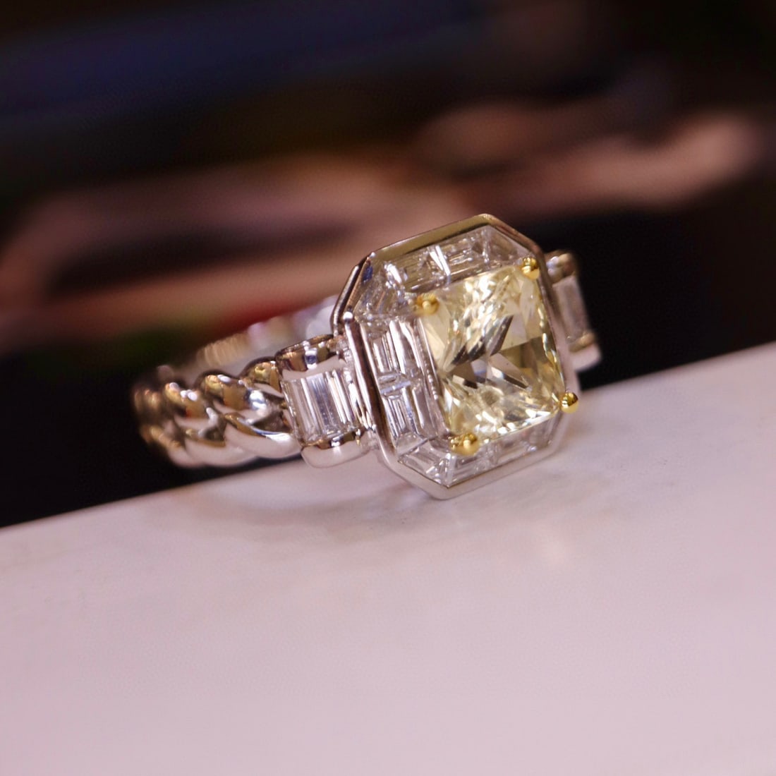 14K GOLD 2.12 CTW NATURAL SAPPHIRE & DIAMOND RING - 6