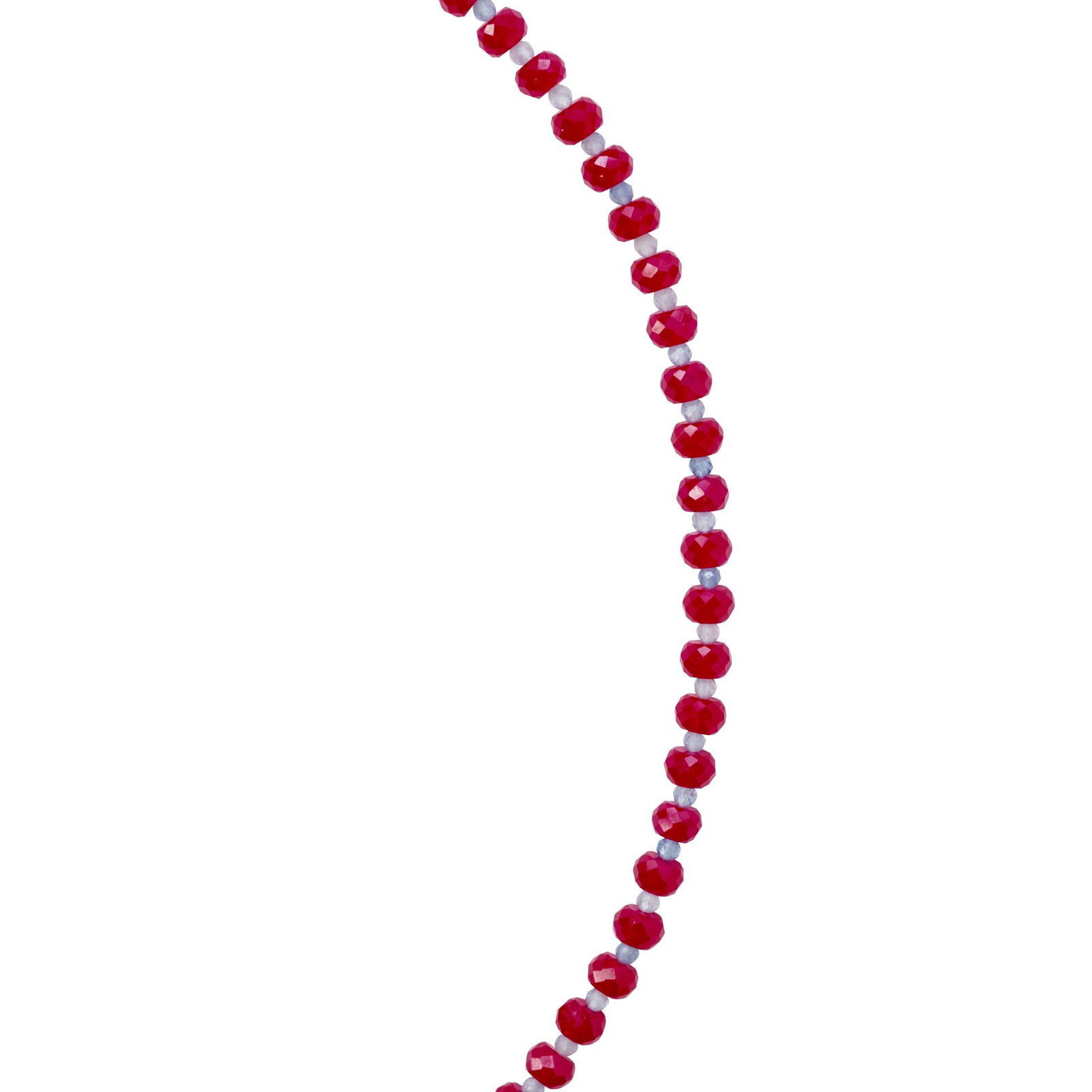Jumbo Ruby Aquamarine Necklace 18K Gold - 4