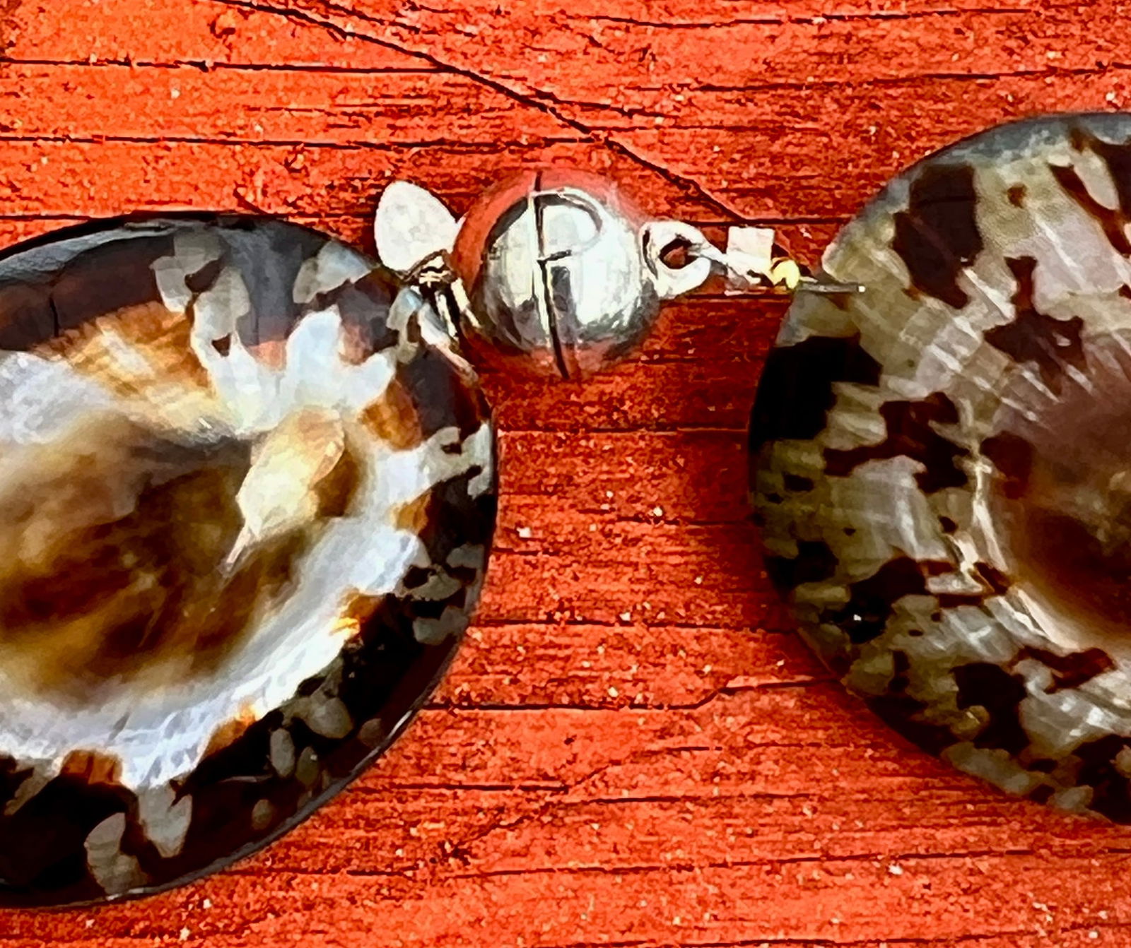 Limpet Shell and Green Amethyst Necklace - 3