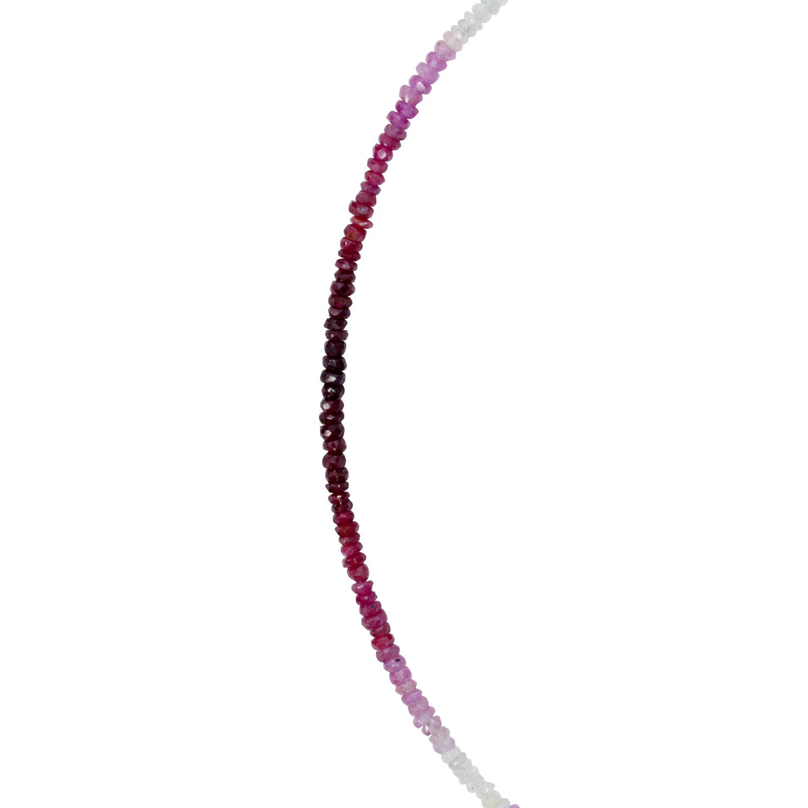 Birthstone July Ruby Ombre Necklace 14K Gold II - 6