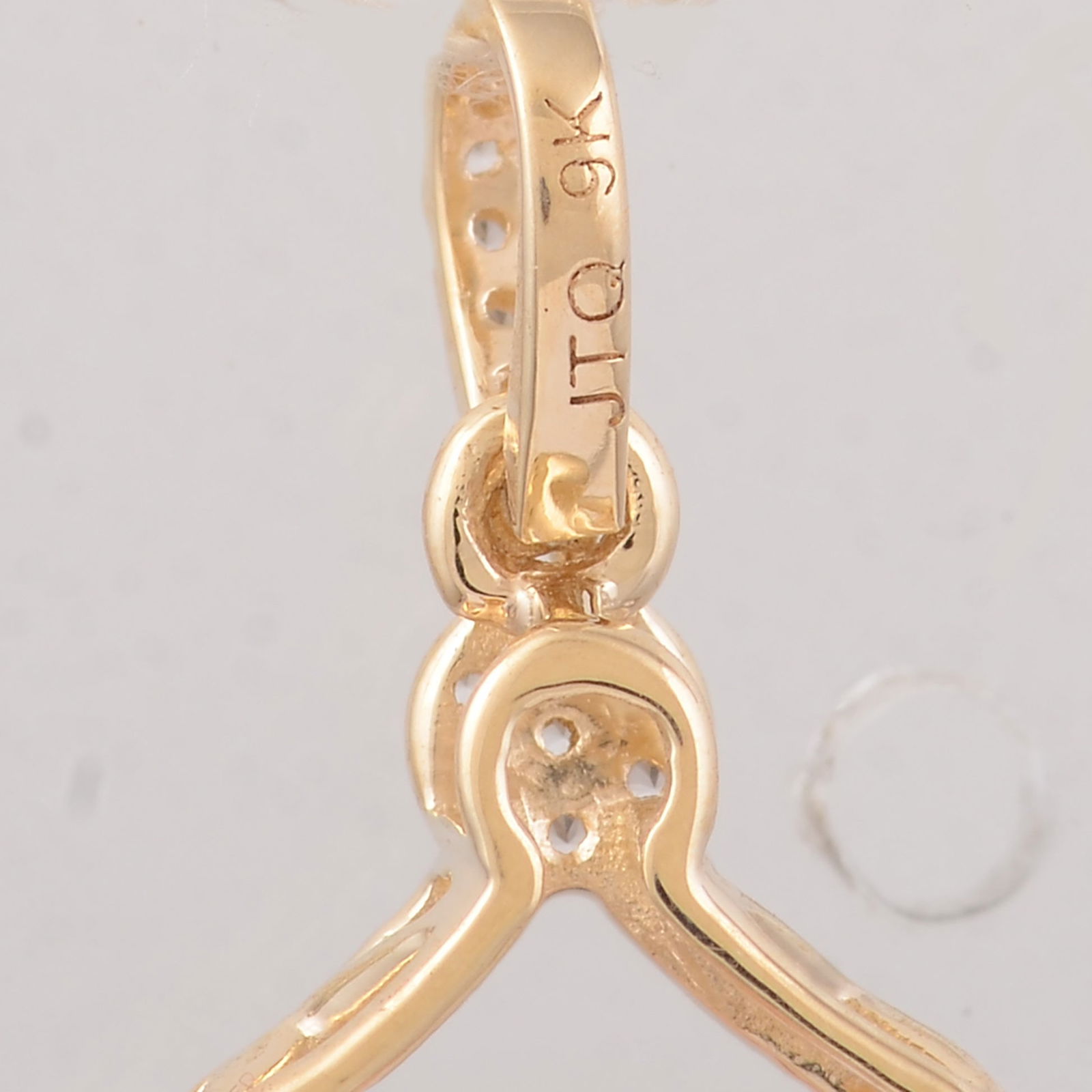 3.16 Ct Cushion Morganite 9K Gold Pendant - 5