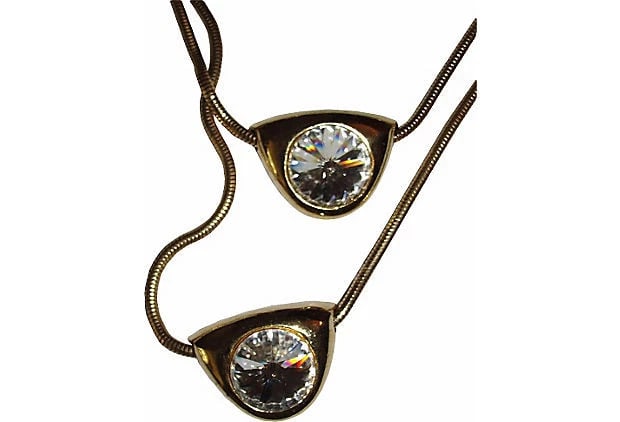 Lanvin Double Headlight Pendant Necklace - 5