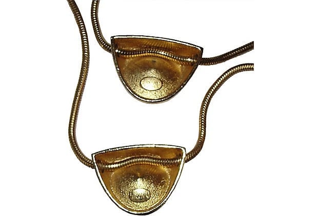 Lanvin Double Headlight Pendant Necklace - 7