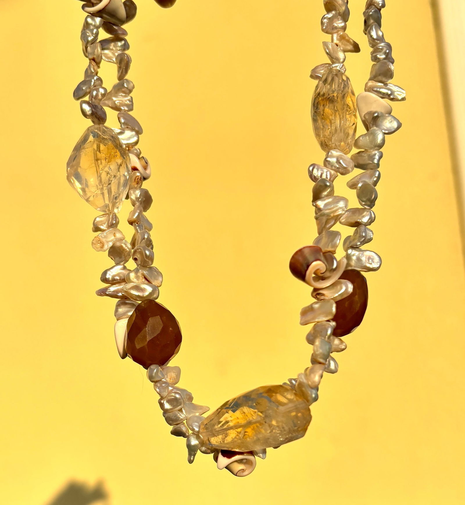 Keisha Pearl & Citrine Necklace - 2