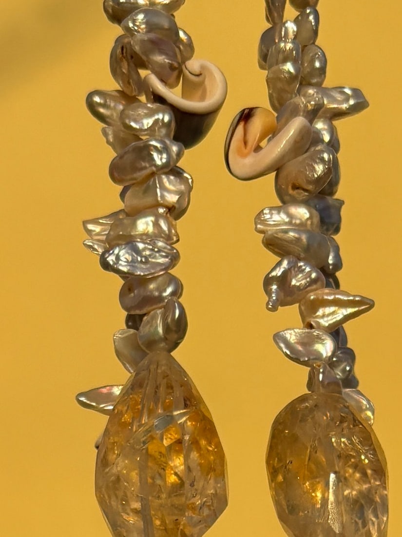 Keisha Pearl & Citrine Necklace - 3