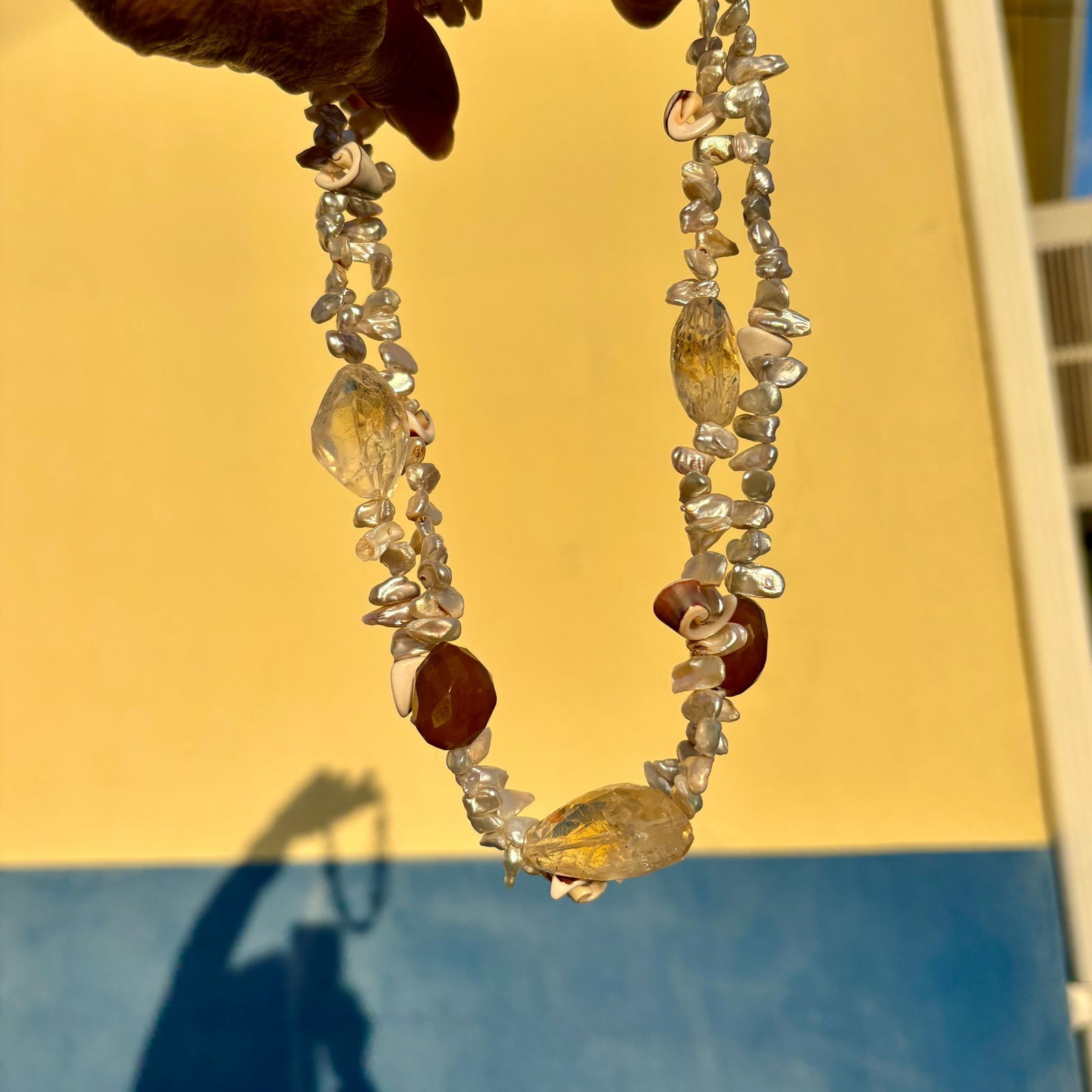 Keisha Pearl & Citrine Necklace - 4