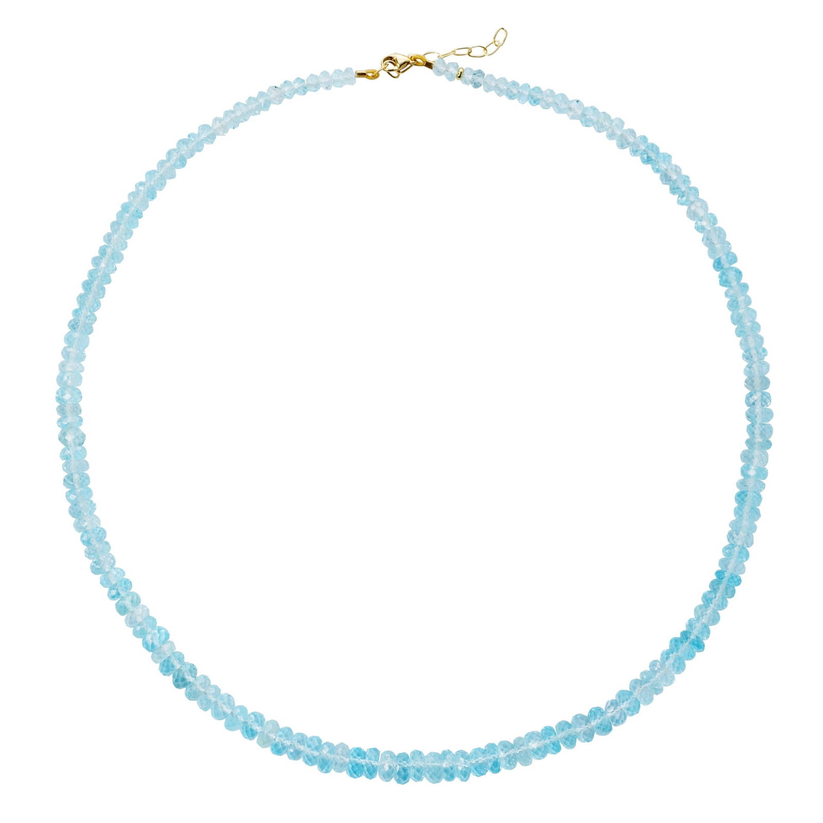 December Birthstone Blue Topaz 14K Gold: Title:December Birthstone Blue Topaz 14K Gold Description:Cool, luminous, and effortlessly refined — this blue topaz necklace captures the clarity of winter light. Soft icy-blue facets shimmer with