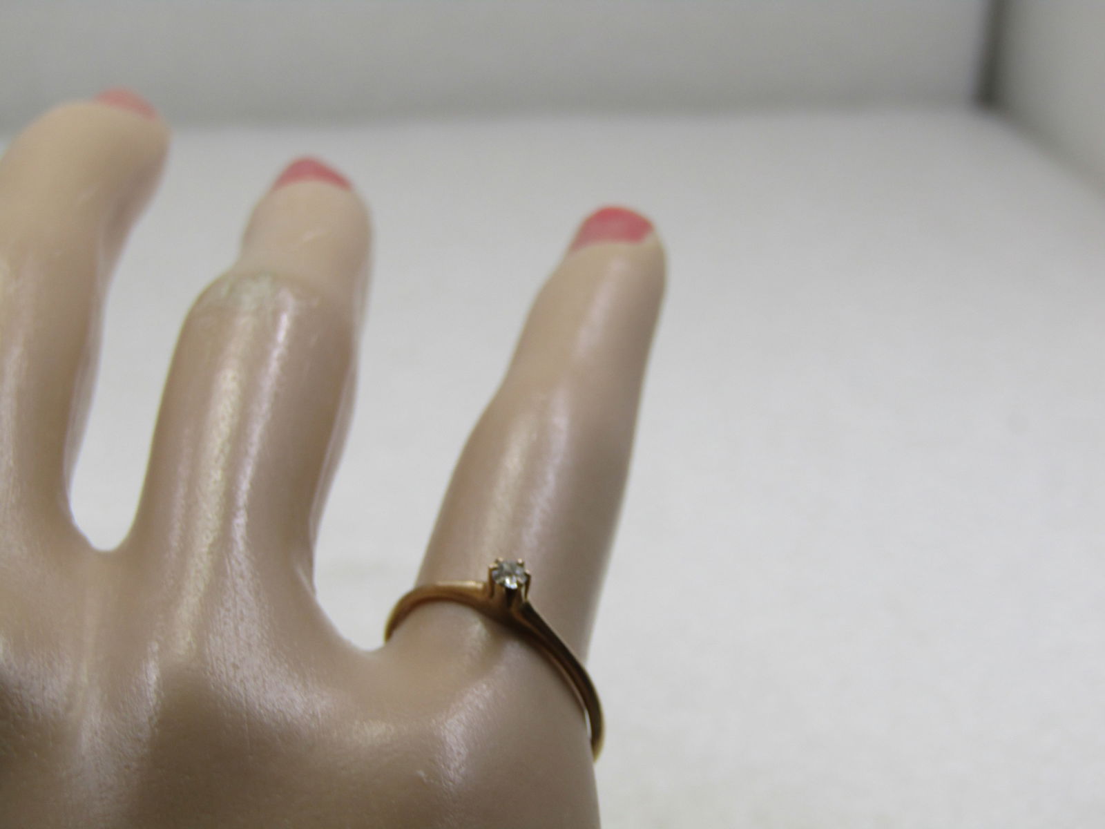 Vintage 10kt Diamond Promise Engagement Ring, Sz. 6.25 - 6