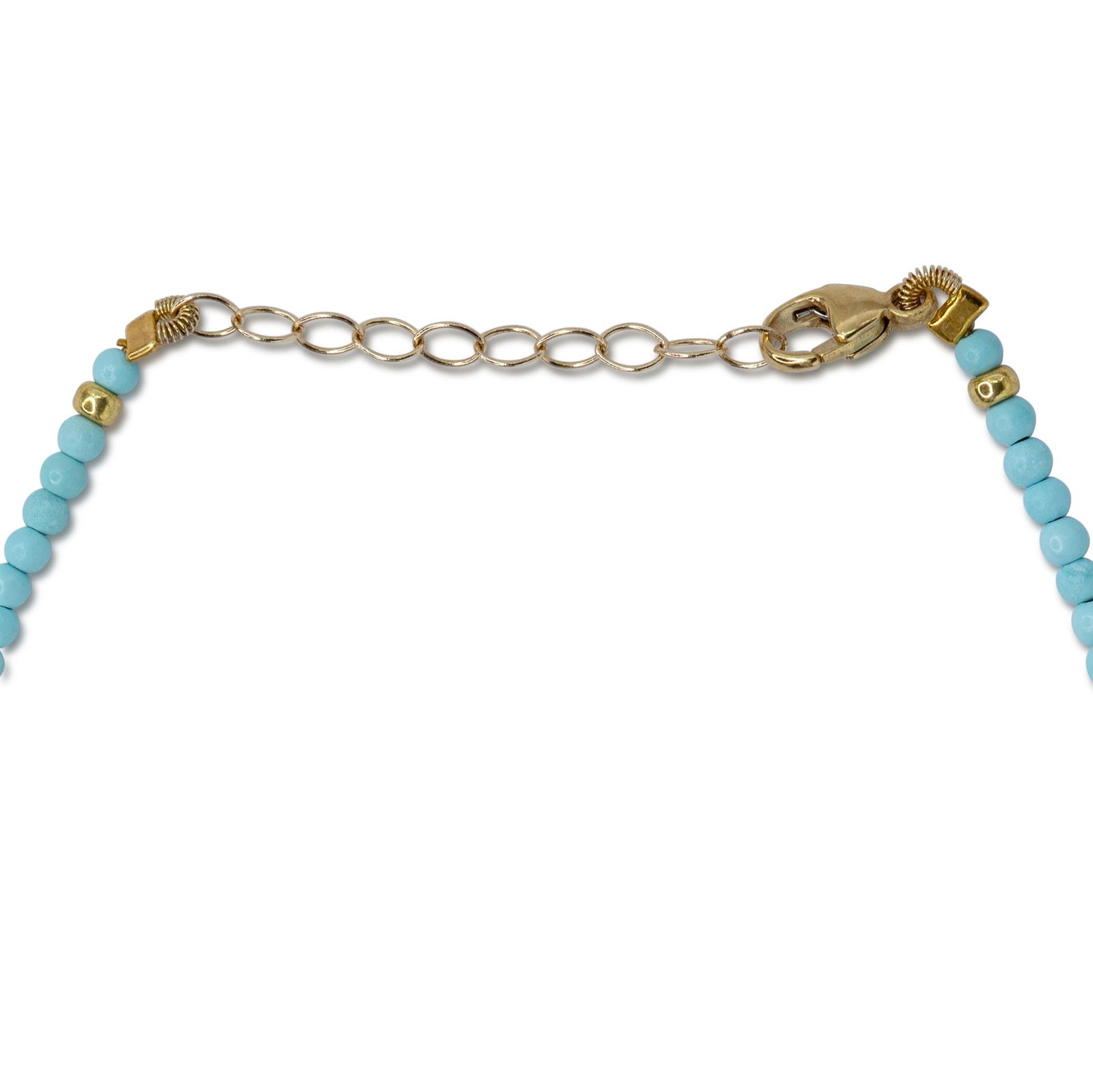 Tiny Turquoise 14K Gold Bracelet - 4