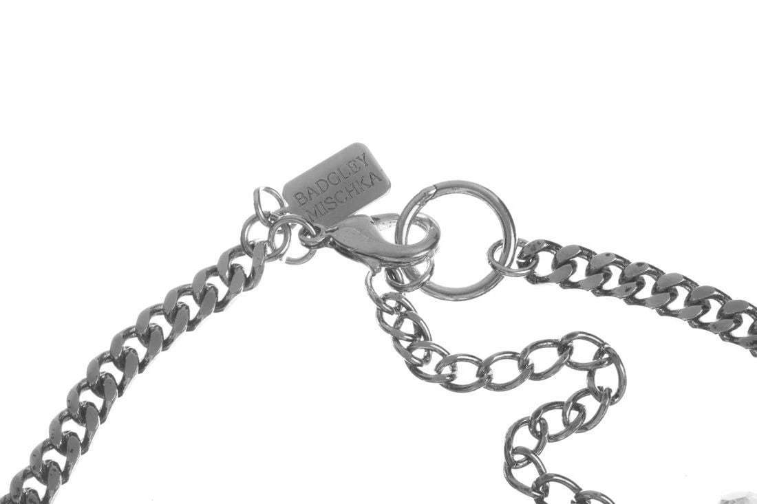 Badgley Mischka Rhinestone Crystal Charm Necklace - 6