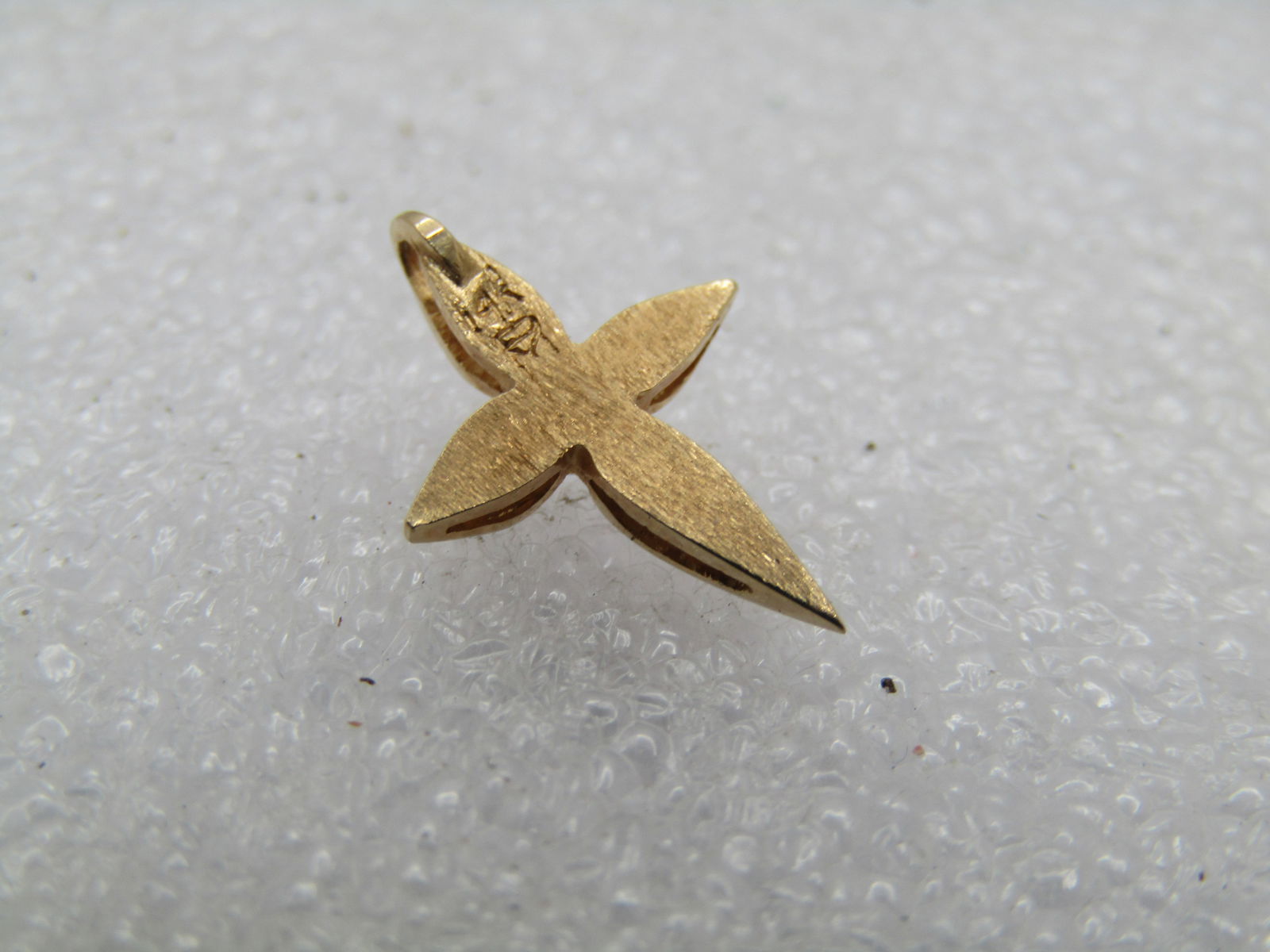 Vintage 14kt Diamond Cross Pendant, Signed, 1960's - 5