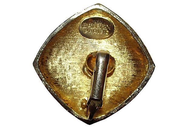 Lanvin Floral Abstract Enamel Earrings - 5