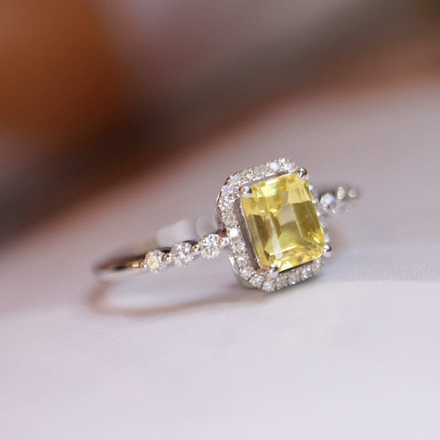 14K GOLD 1.16 CTW NATURAL SAPPHIRE & DIAMOND RING - 3