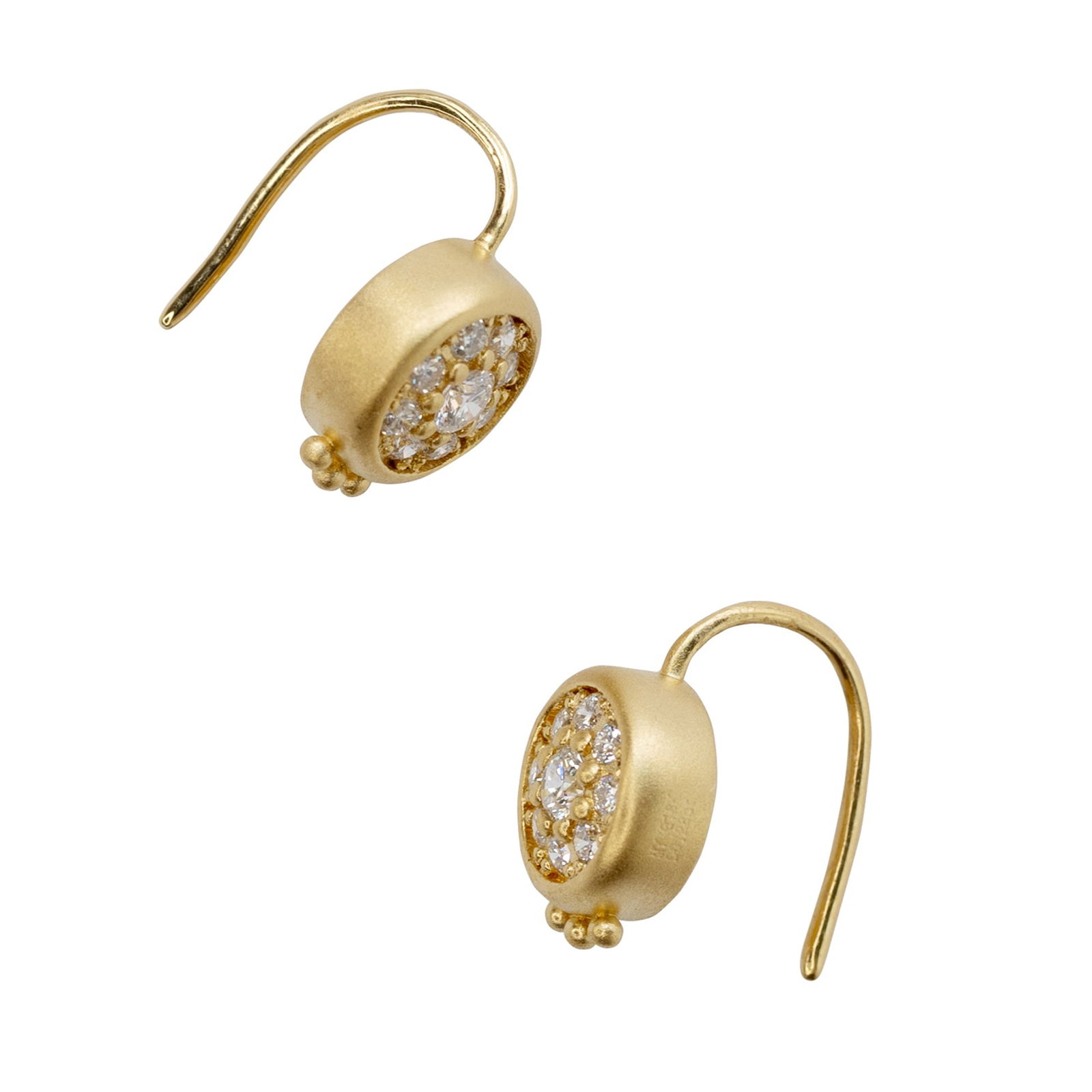 Muse 18K Gold Diamond Hook Earring - 5