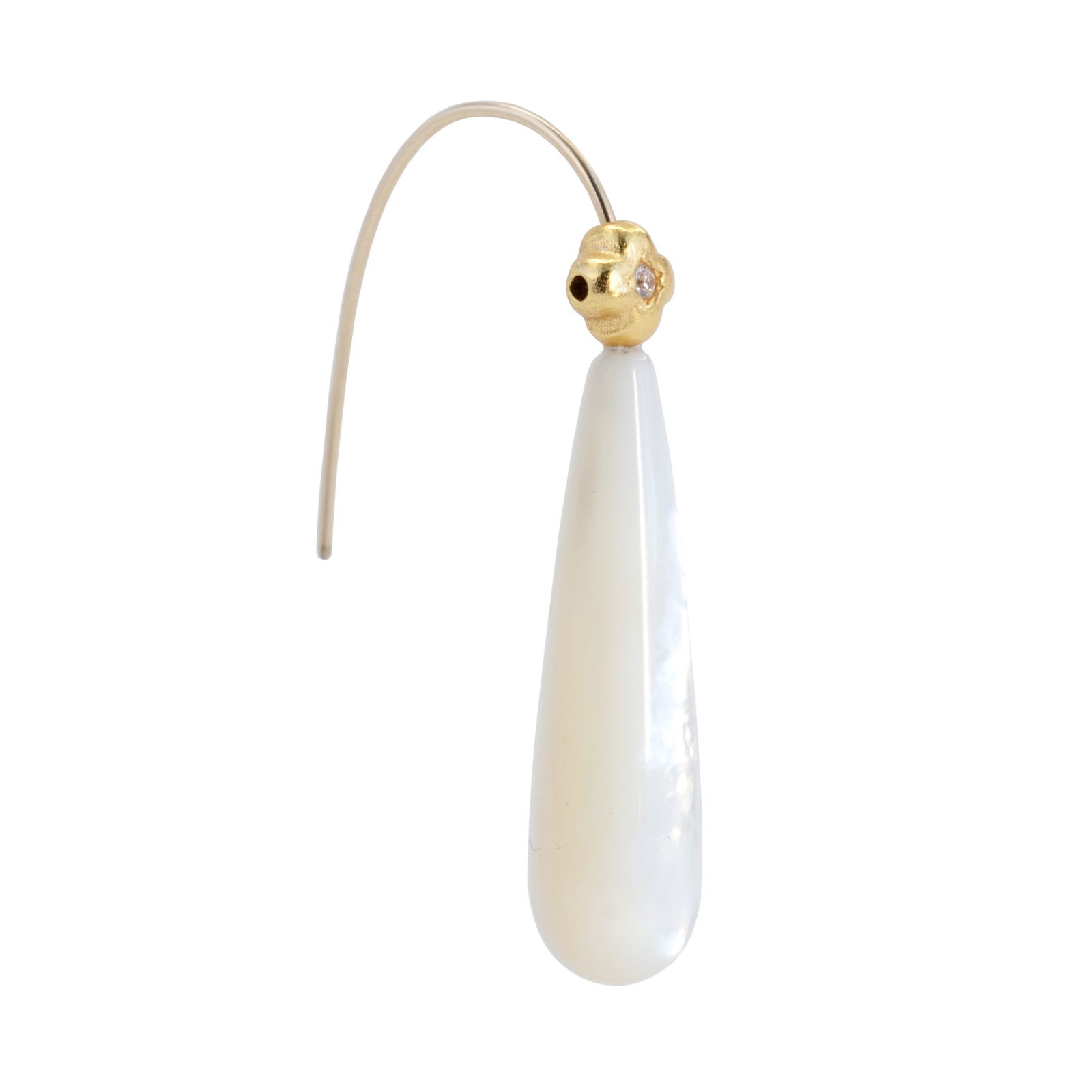 Mother of Pearl 14K Gold Dangle Earrings - 3